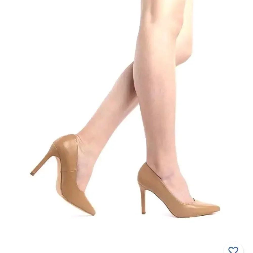 JESSICA SIMPSON JP-HANEH LEATHER POINTED TOE HIGH HEEL STILETTOS PUMP SHOES